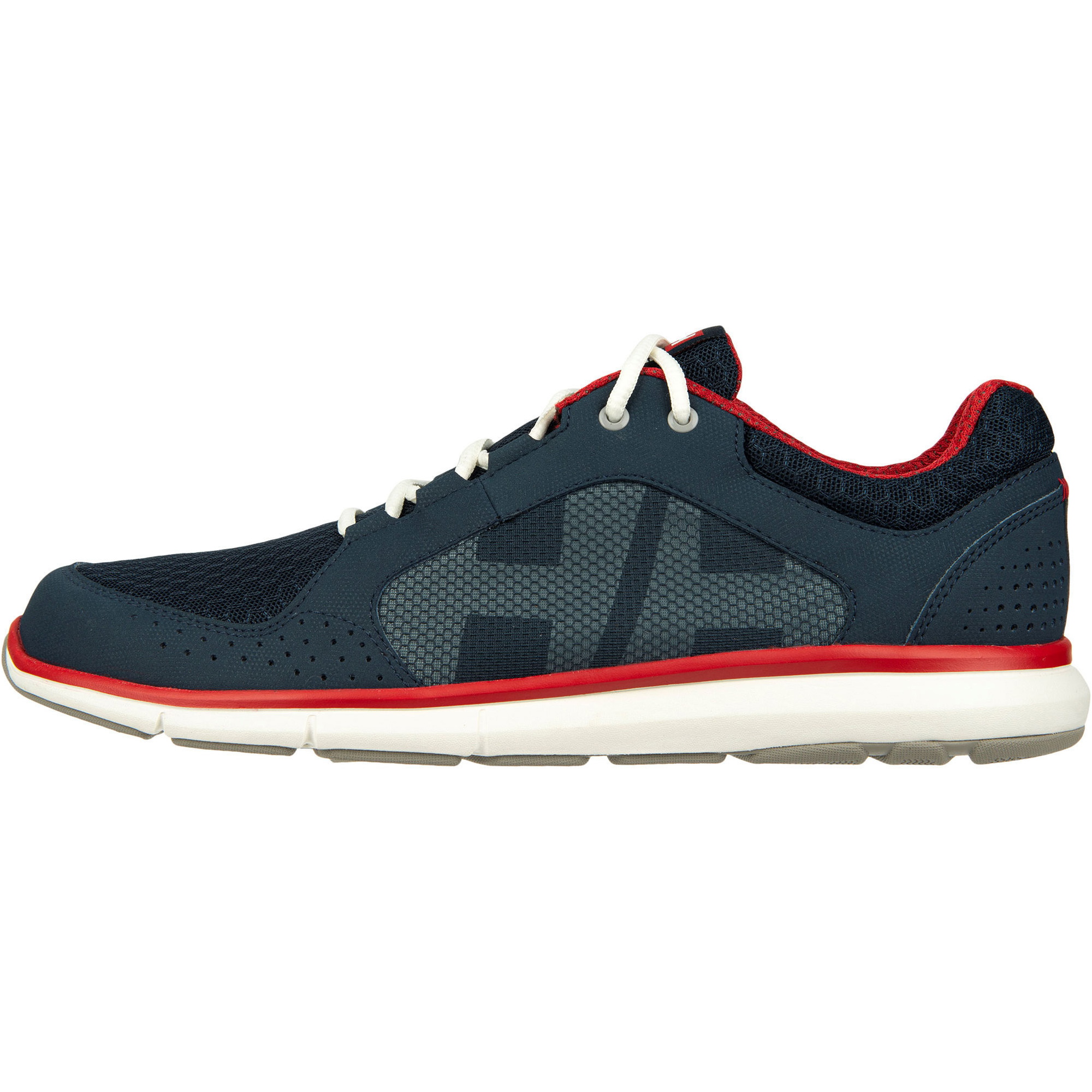2026 Helly Hansen Männer Ahiga V4 Hydropower Segelschuhe 11582 - Navy / Flagge Rot