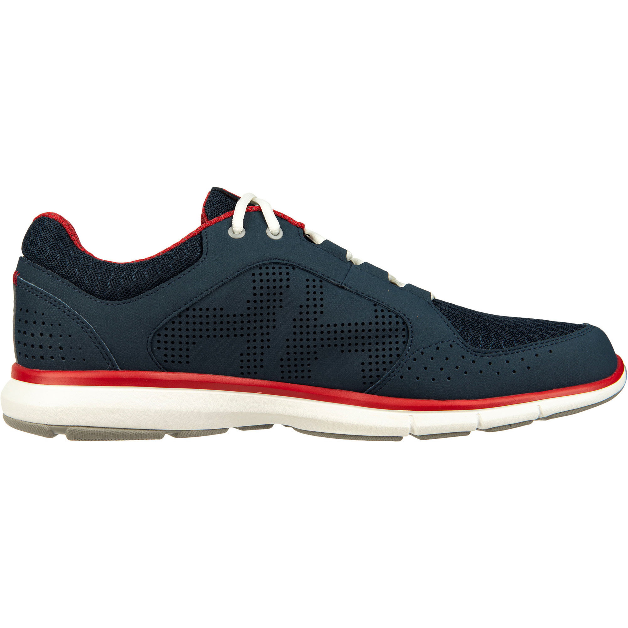 2026 Helly Hansen Männer Ahiga V4 Hydropower Segelschuhe 11582 - Navy / Flagge Rot