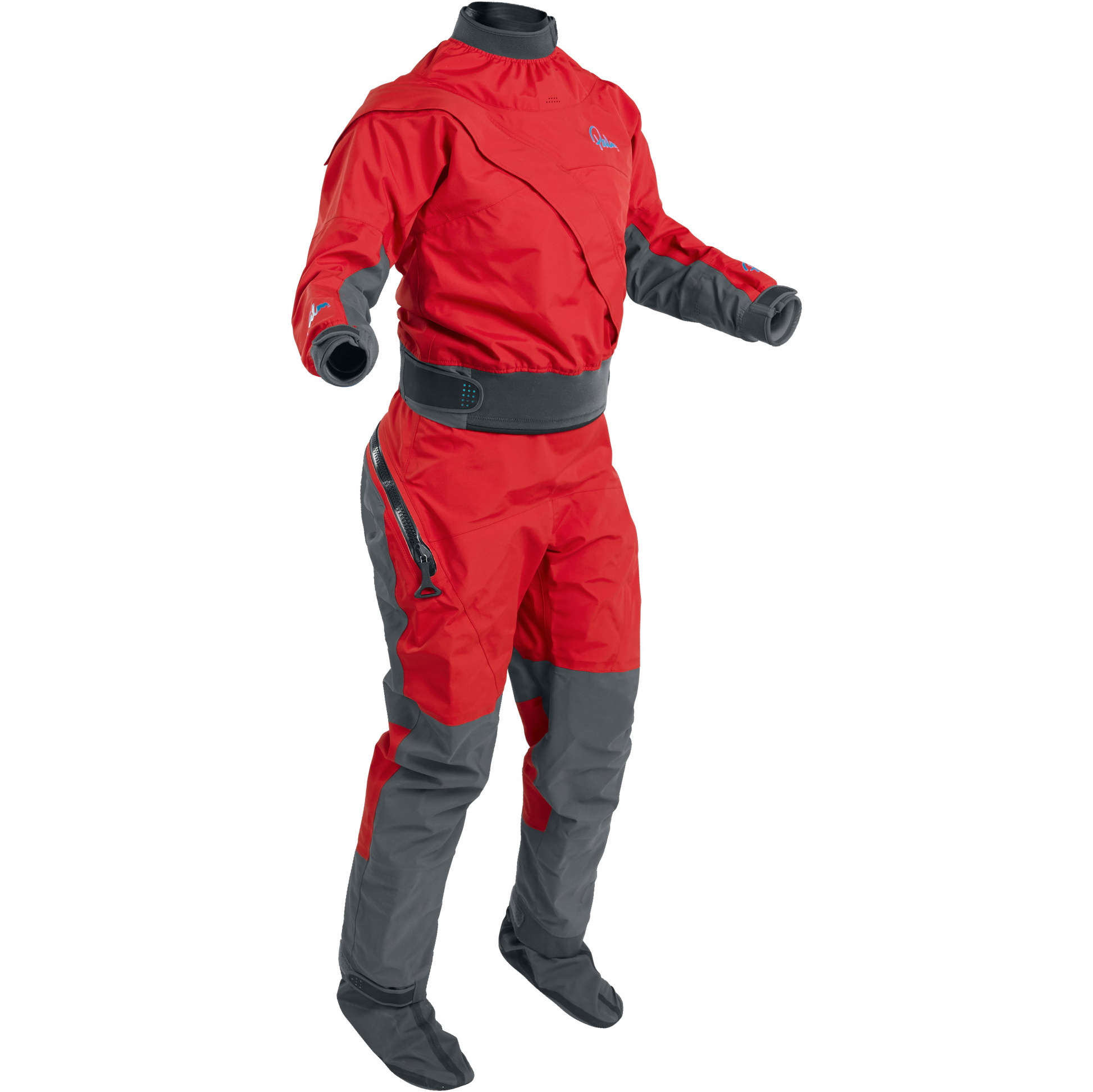 2025 Palm Frauen Wasserfall Front Zip Kajak Drysuit 12369 - Flame Red