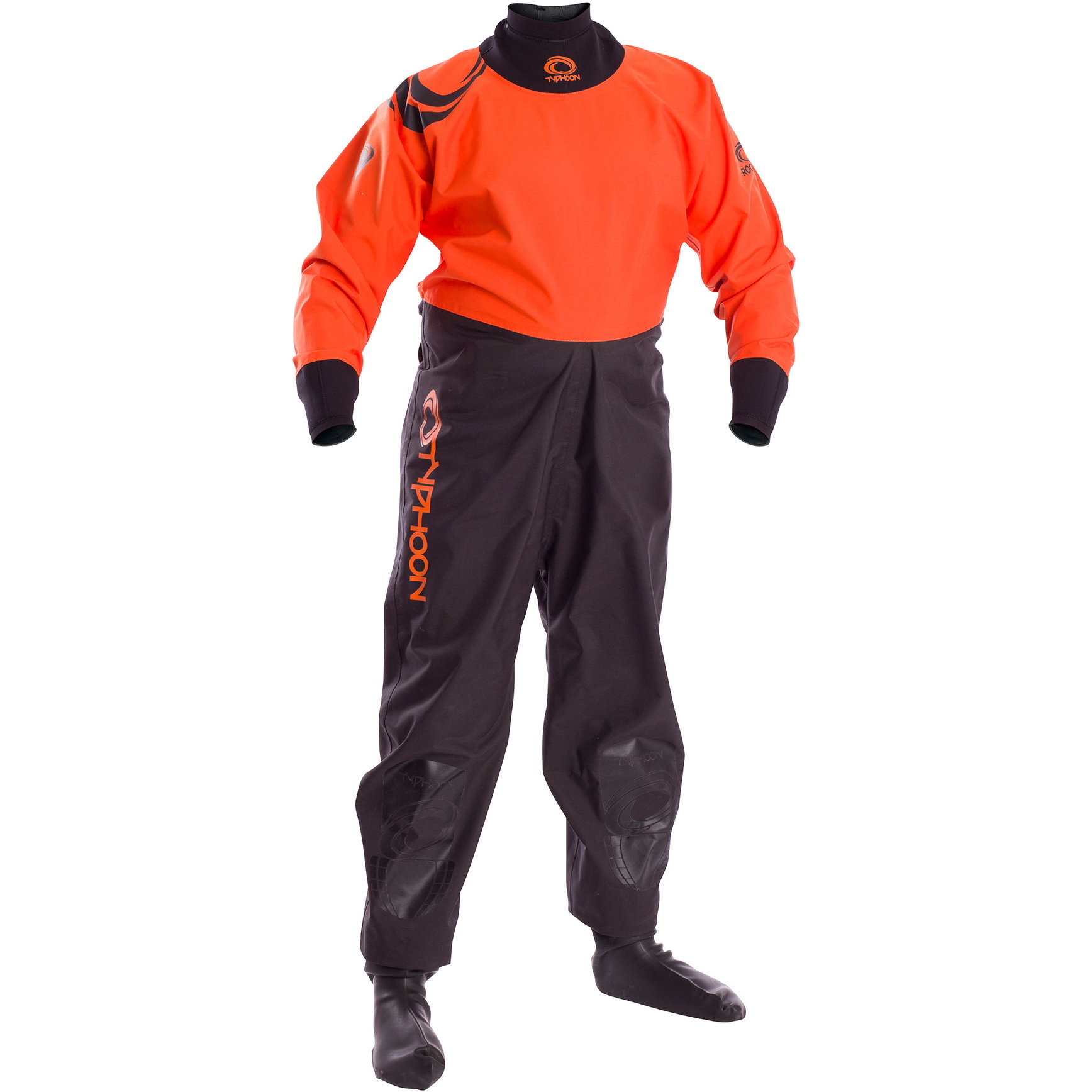 2022 Typhoon Junior Rookie Drysuit Schwarz / Orange 100171
