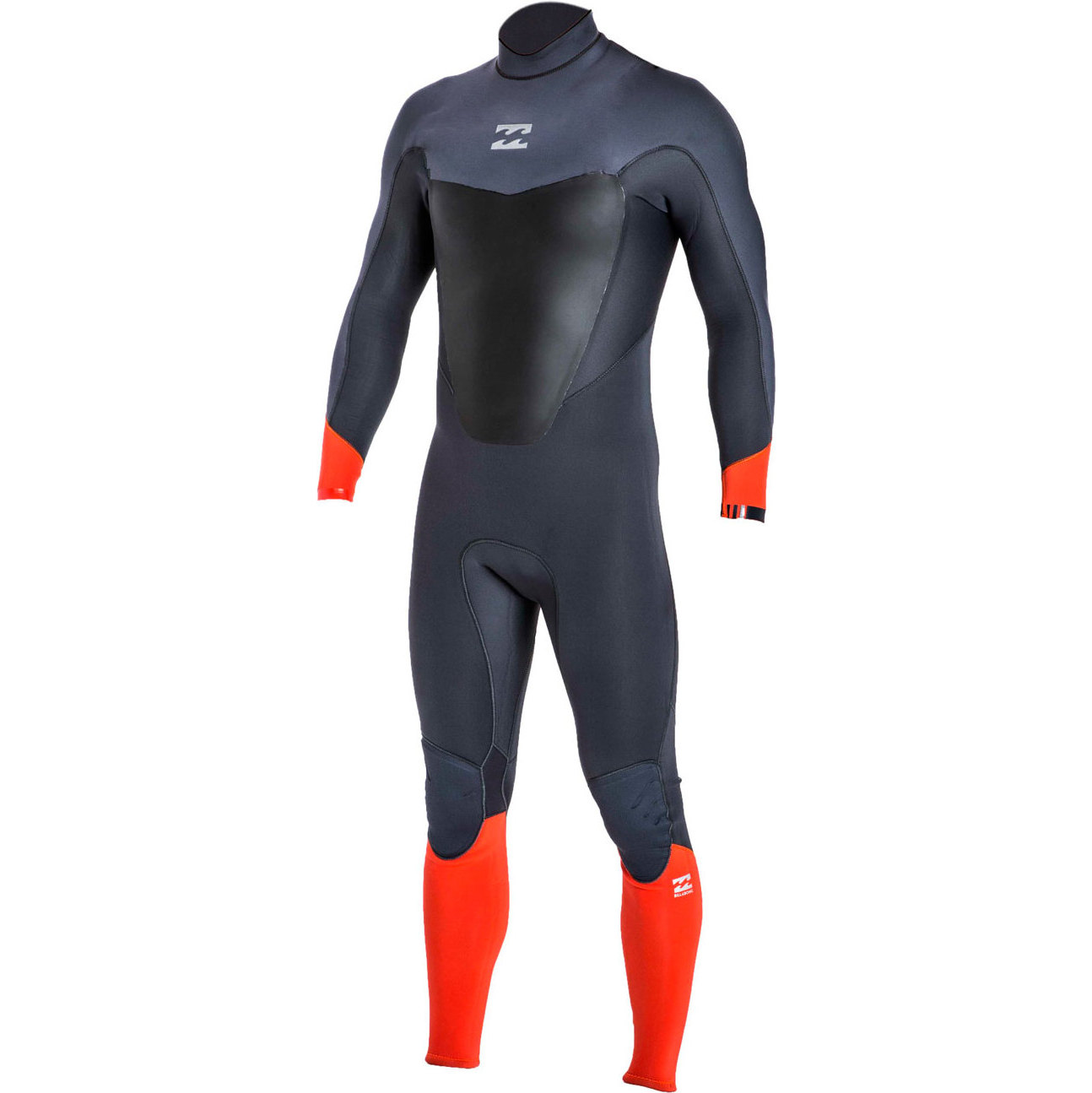 2017 Billabong Absolute Comp 3 / 2mm Reißverschluss hinten Wetsuit ORANGE Z43M07