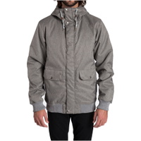 Regentag Jacke Grau Meliert