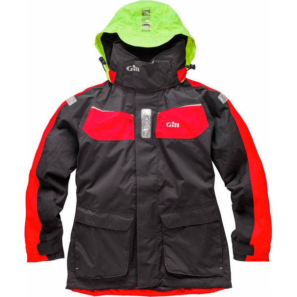 Gill Mens Coast Jacke Graphit / Rot IN12J