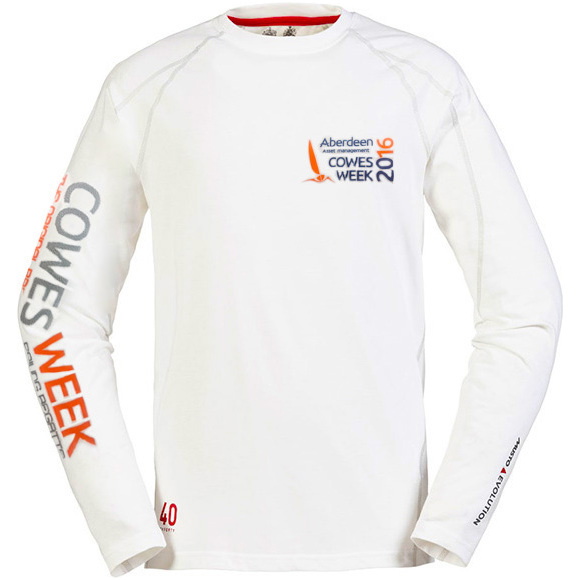 Musto Cowes Woche Sunblock Langarm T-Shirt Weiß PSE1550CW