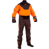 Multi Hinge Drysuit + Con Zip Orange / Schwarz Anzug Nur