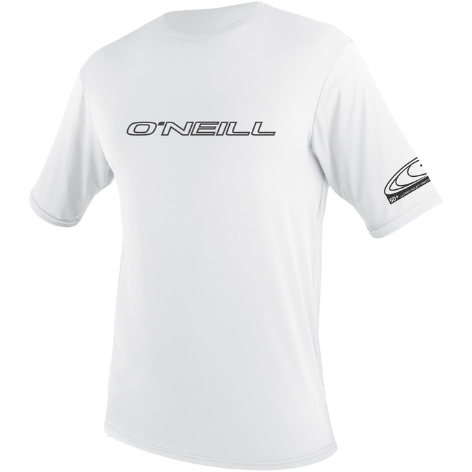 2026 O'Neill Männer Basic Skins Kurzarm-Sonnenhemd 3402 - White