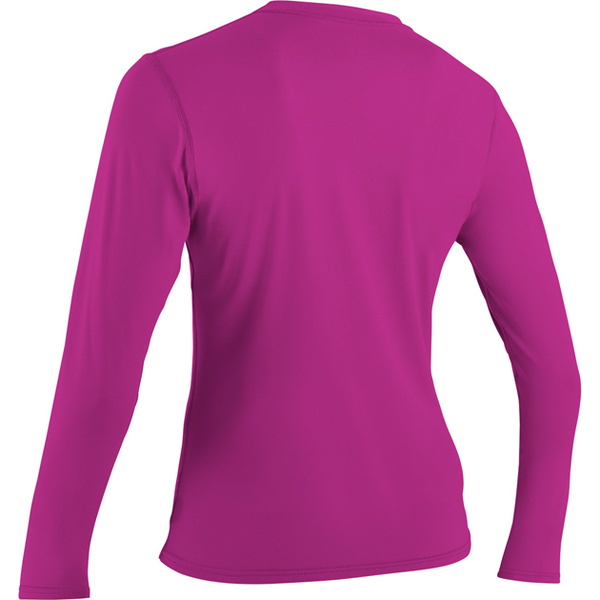 2026 O'Neill Frauen Basic Skins Long Sleeve Rash Tee FOX PINK 4340