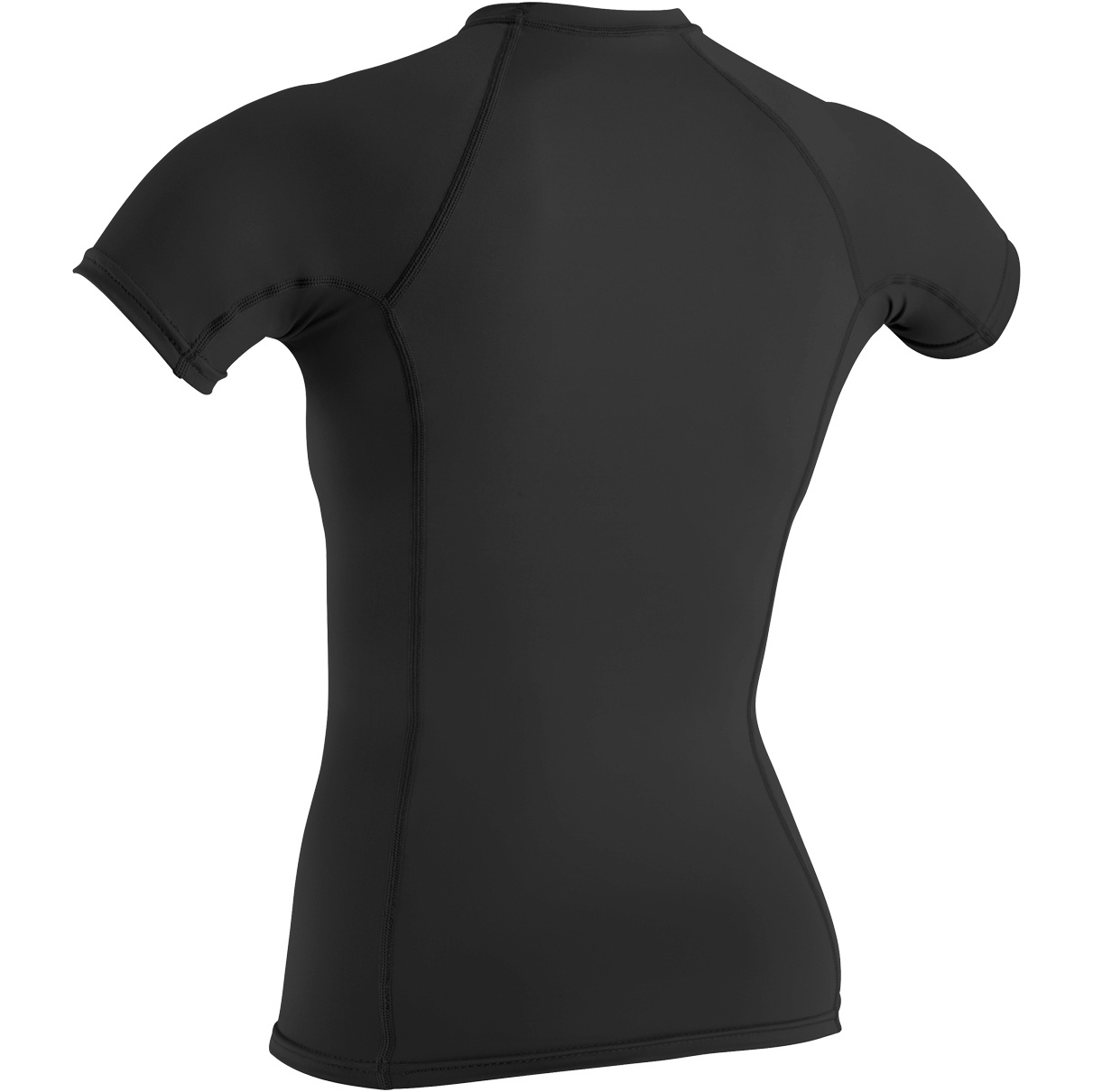 2026 O'neill Women's Basic Skins Short Sleeve Crew Rash Vest 3548 - Schwarz