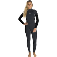 3/2mm Dawn Patrol 3/2mm Chest Zip Neoprenanzug Schwarz / Grau