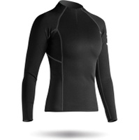 Hydrophobe Fleece Viertel Reißverschluss Schwarz