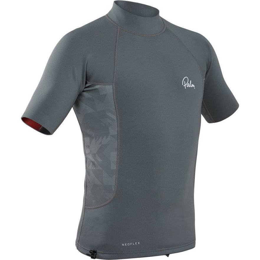 2026 Palm Mens Neoflex 0.5mm Neoprene Short Sleeve Top 12797 - Jet Grey