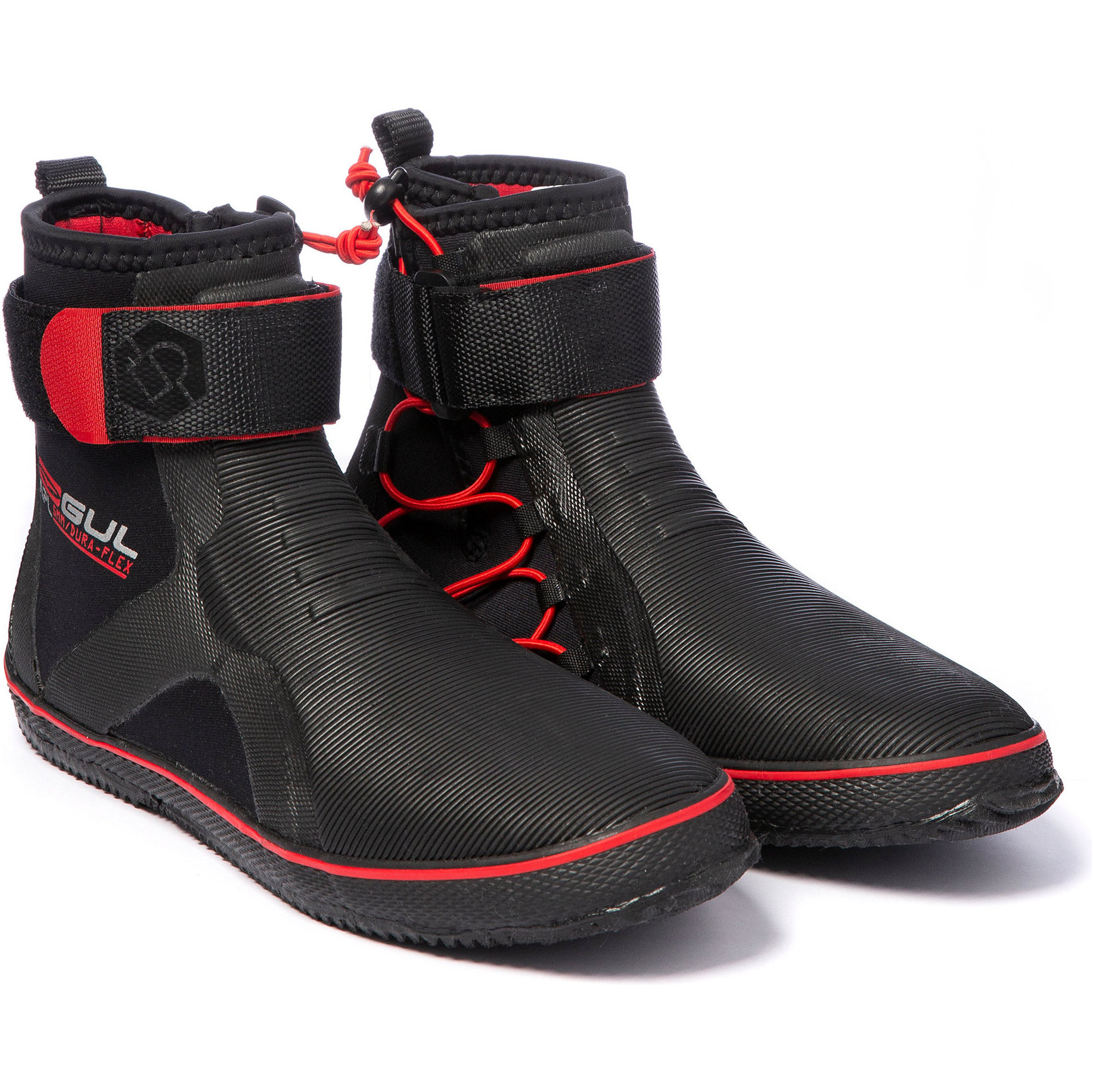 2025 Gul Allzweckstiefel 5mm Schnürstiefel BO1304-B2 - Black / Rot
