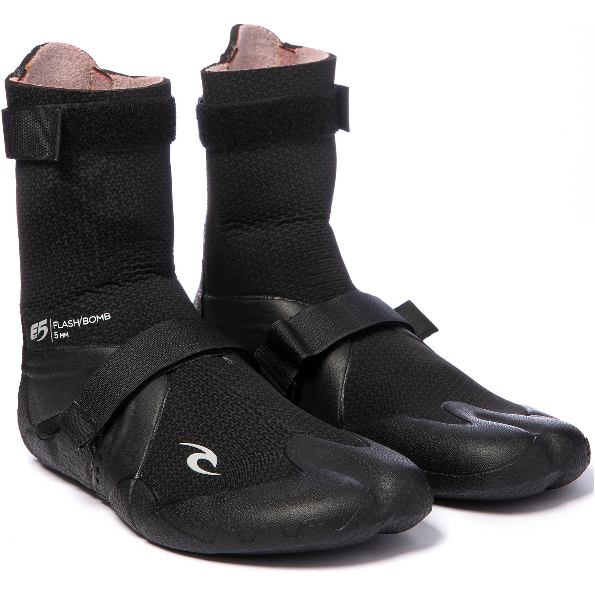 2020 Rip Curl Flashbomb 5mm Hidden Split Toe Boots WBO7IF - Black