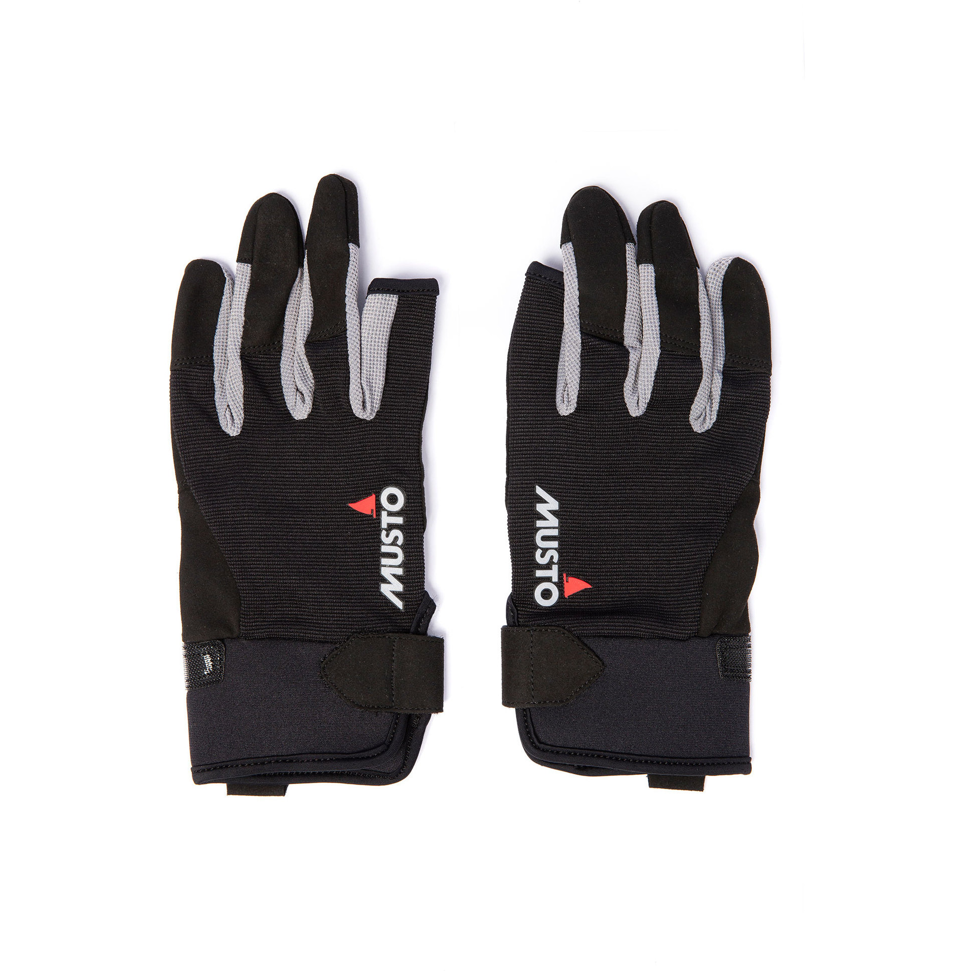 Musto Essential Sailing 3 Finger Gloves AUGL002 - Black