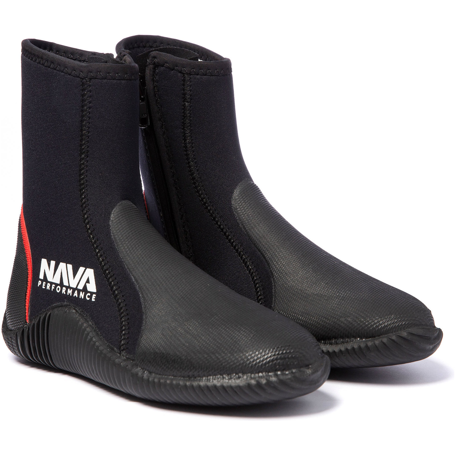 2026 Nava Performance 5mm Neoprene Zipped Boots NAVABT02 - Black