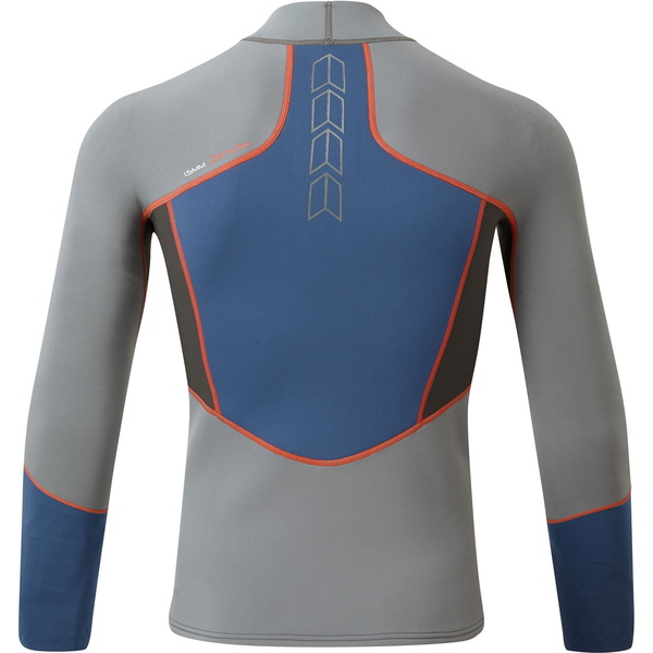 2024 Gill Männer Zenlite 1.5mm Flatlock Neoprene Top 5003 - Steel Grey