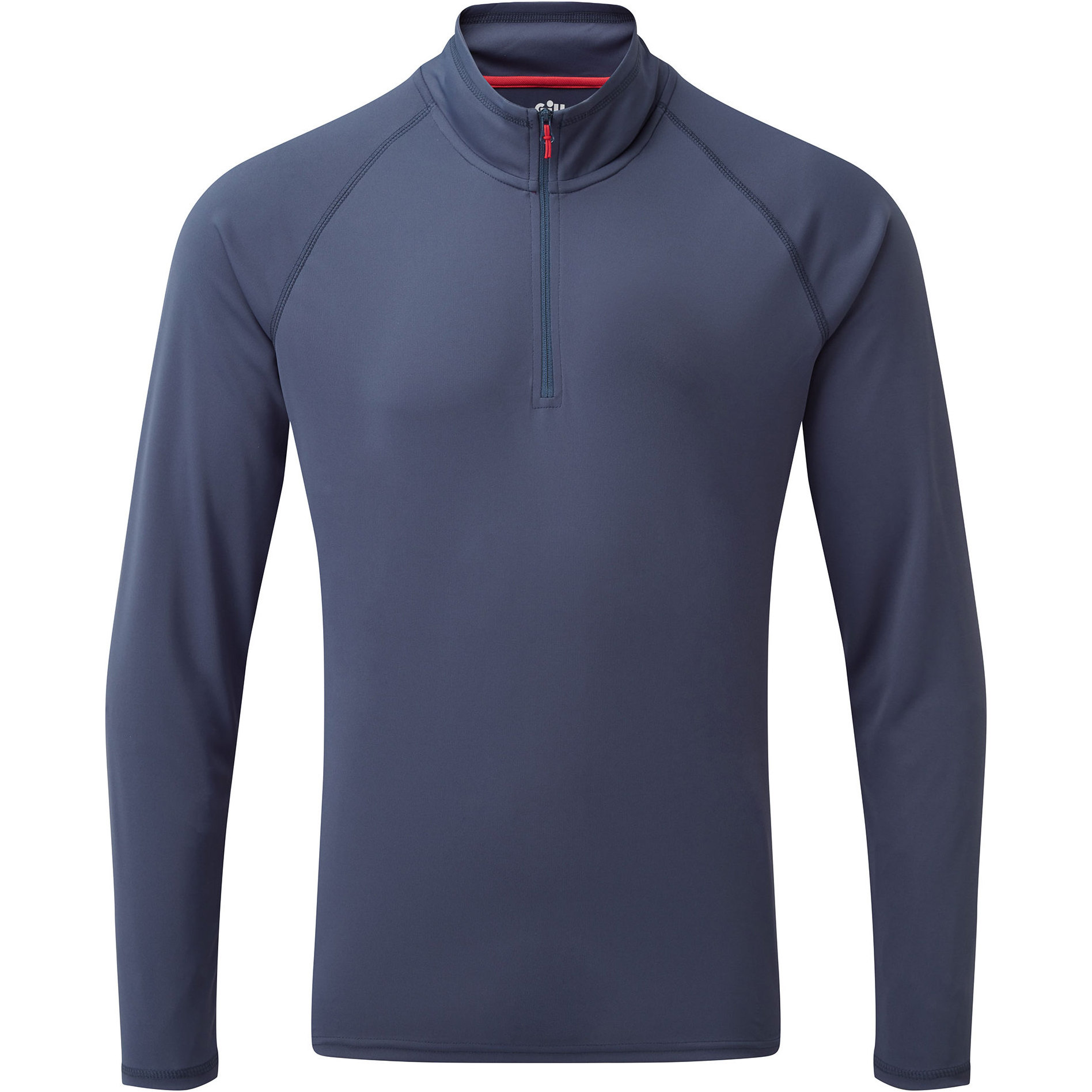 Gill Herren Uv Tec Zip Neck Top Uv009 - Ocean