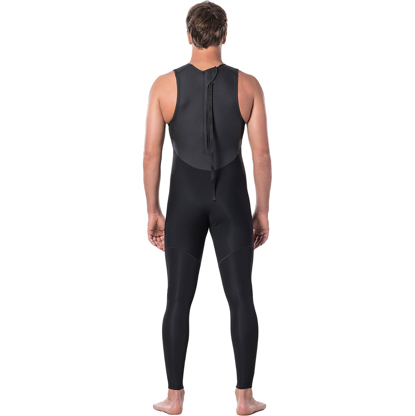2026 Rip Curl Männer Dawn Patrol 1.5mm Rückenreißverschluss Long John Neoprenanzug WSM9IM - Black