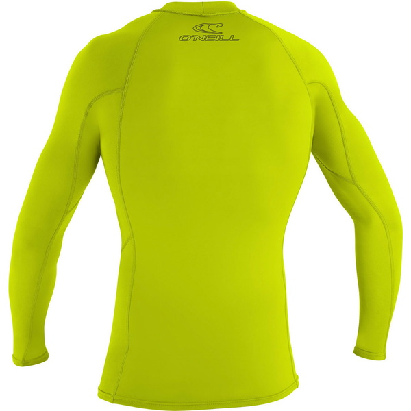 2026 O'Neill Männer Basic Skins Long Sleeve Rash Guard 3342 - Lime