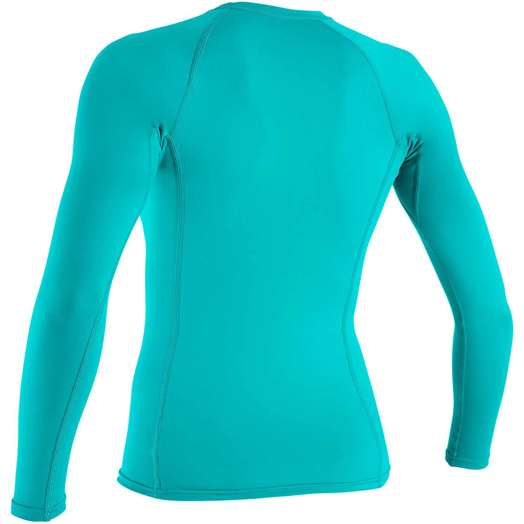 2026 O'Neill Womens Basic Skins Long Sleeve Crew Rash Vest 3549 - Light Aqua