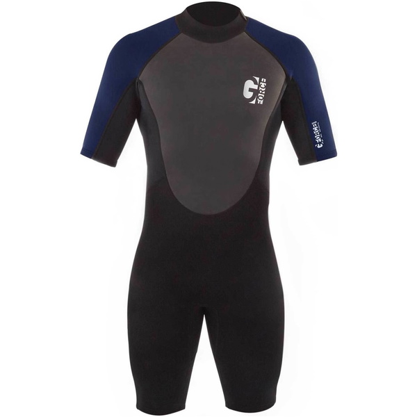 2026 Gul Männer G-Force 3mm Rückenreißverschluss Shorty Neoprenanzug GF3305-B7 - Black / Navy