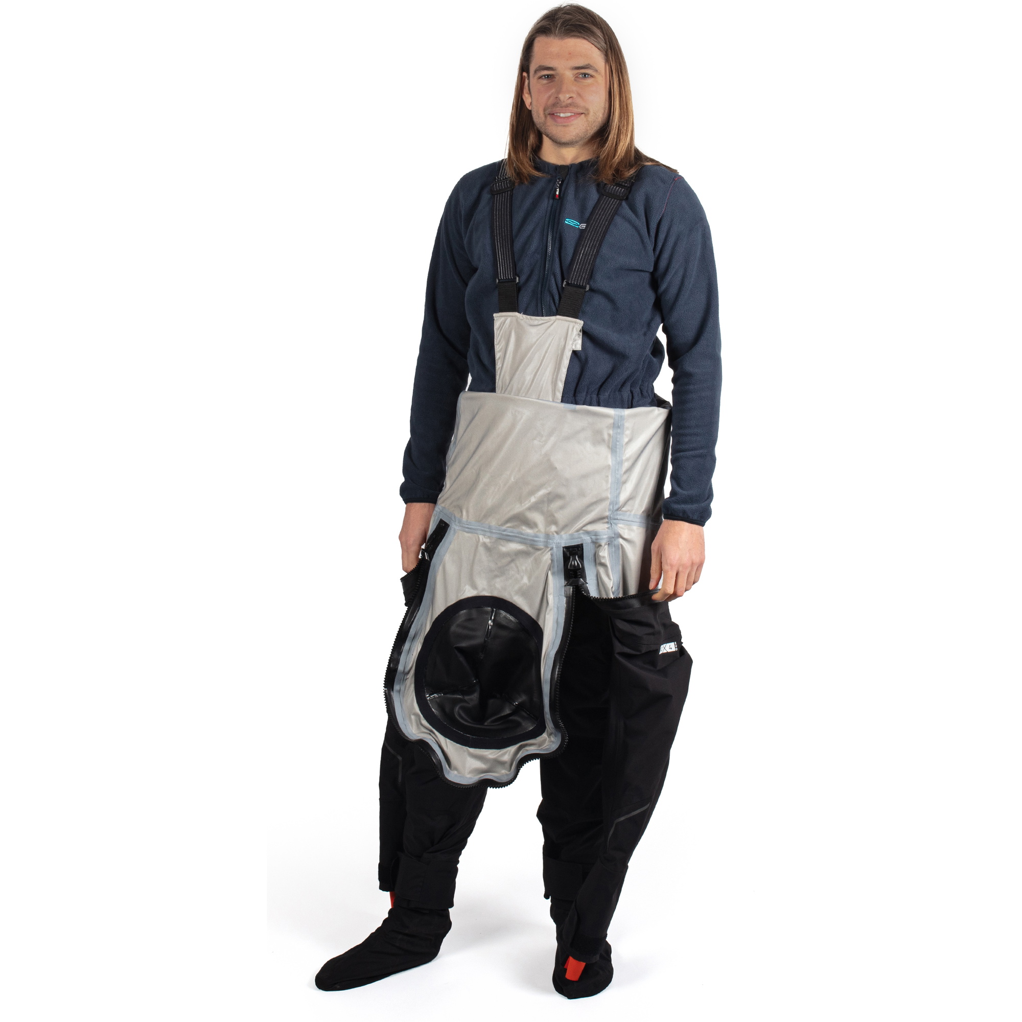 Gul Männer Code Zero Stretch U-Zip Drysuit GM0368-B9 - Black