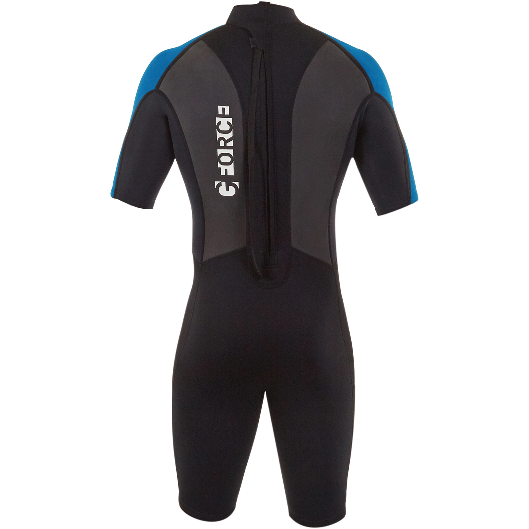 2026 Gul Junior G-Force 3mm Rückenreißverschluss Shorty Neoprenanzug GF3307-B7 - Black / Zafir