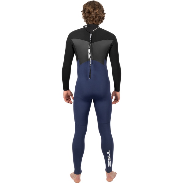 2025 Gul Männer Response 5/3mm Gbs Rückenreißverschluss Neoprenanzug RE1213-C1 - Navy / Black