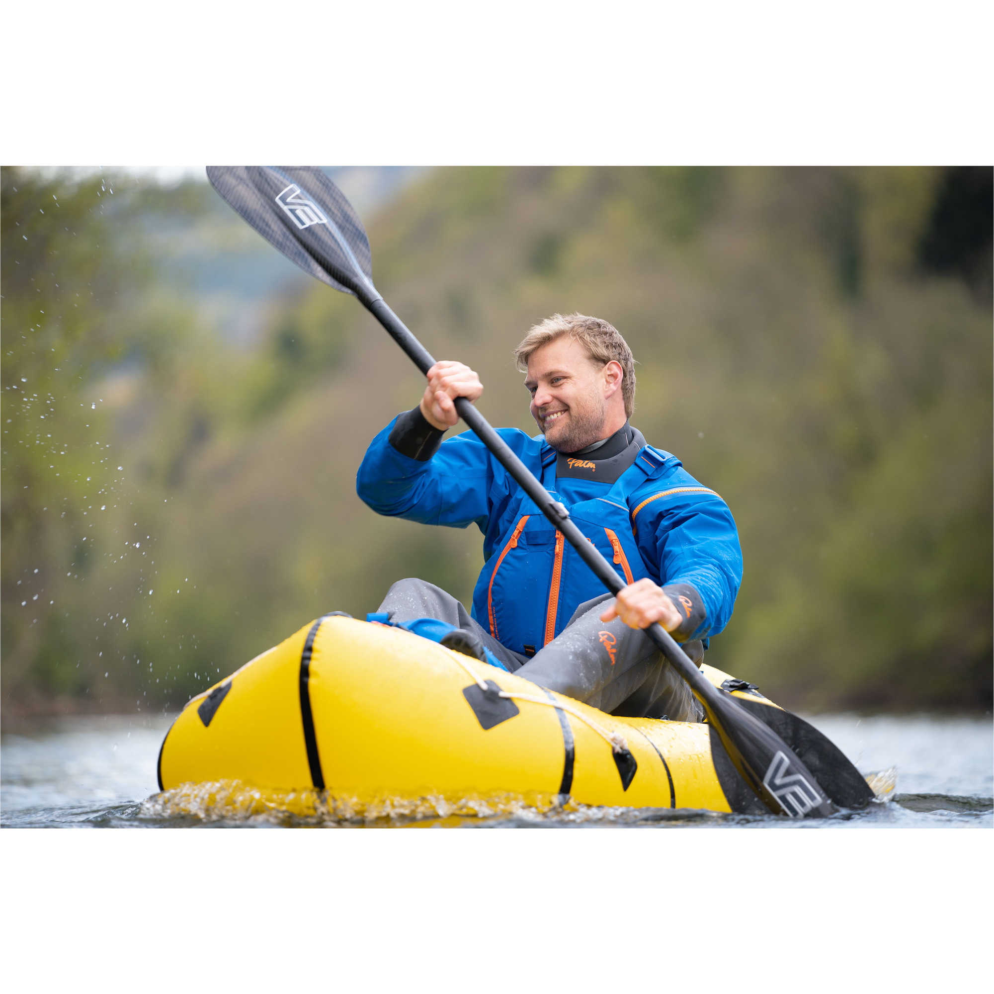 2026 Palm Herren Rogen Drysuit - Kobalt / Jet Grey