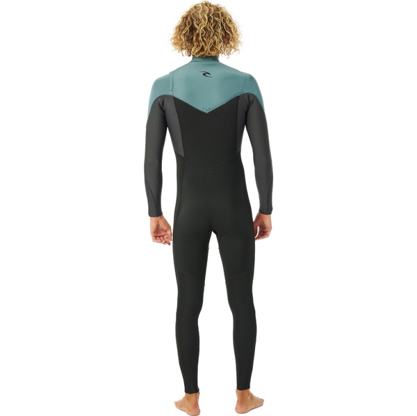 2023 Rip Curl Mens Dawn Patrol Performance Eco 3/2mm Chest Zip Wetsuit 15MMFS - Muted Green