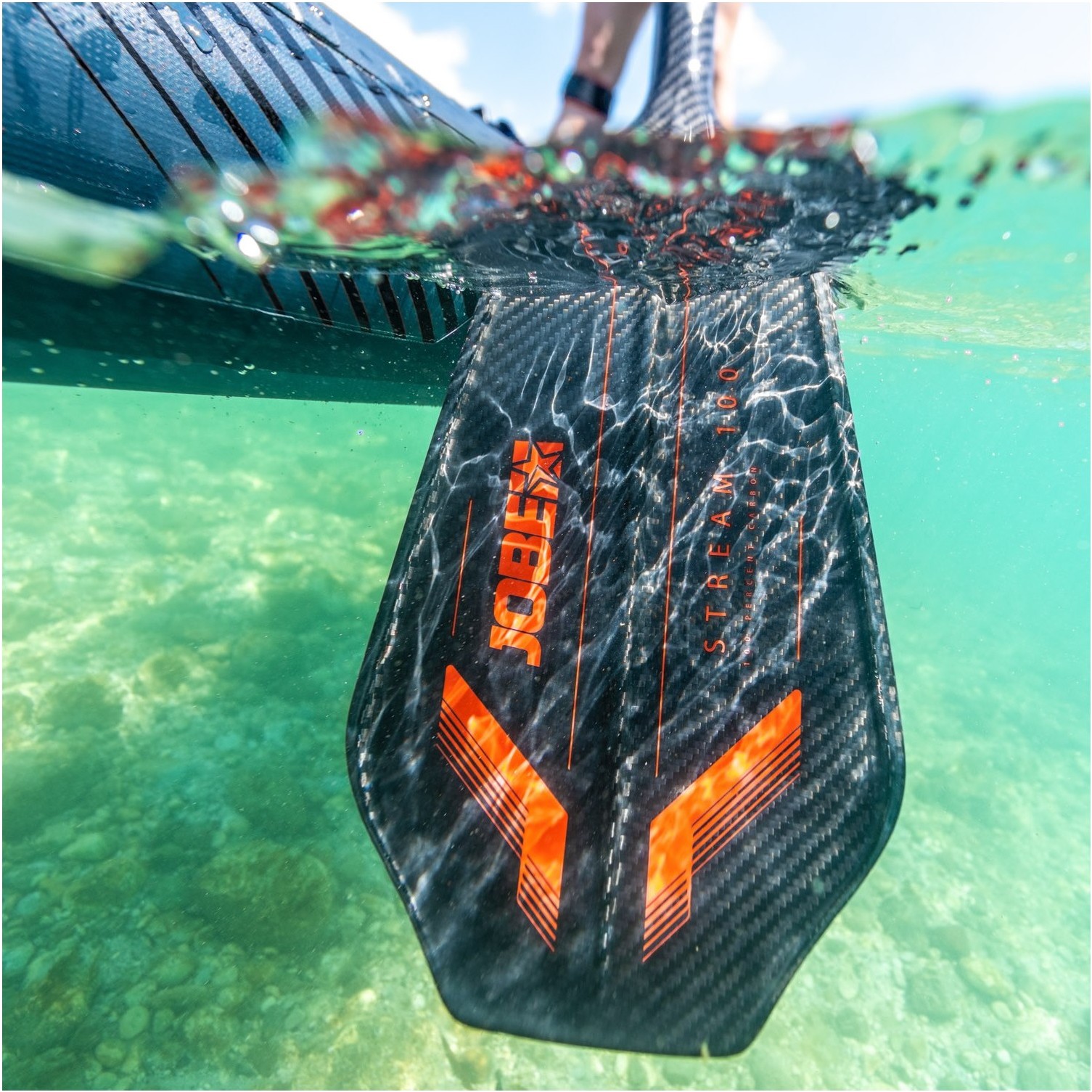 2026 Jobe Stream Carbon 100 Sup 3-teiliges Paddel 486723007 - Orange