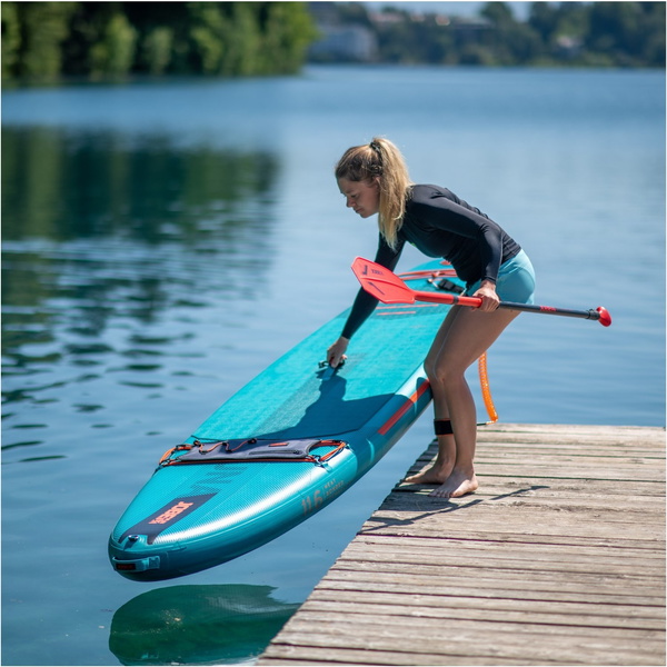 2024 Jobe Duna 11'6 Aufblasbares Sup Paddle Board Paket 486423007 Teal - Board, Tasche, Pumpe, Paddel & Leine
