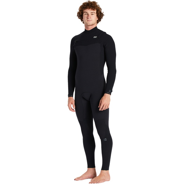 2024 Billabong Männer Revolution 3/2mm Brustreißverschluss Neoprenanzug ABYW100176 - Black