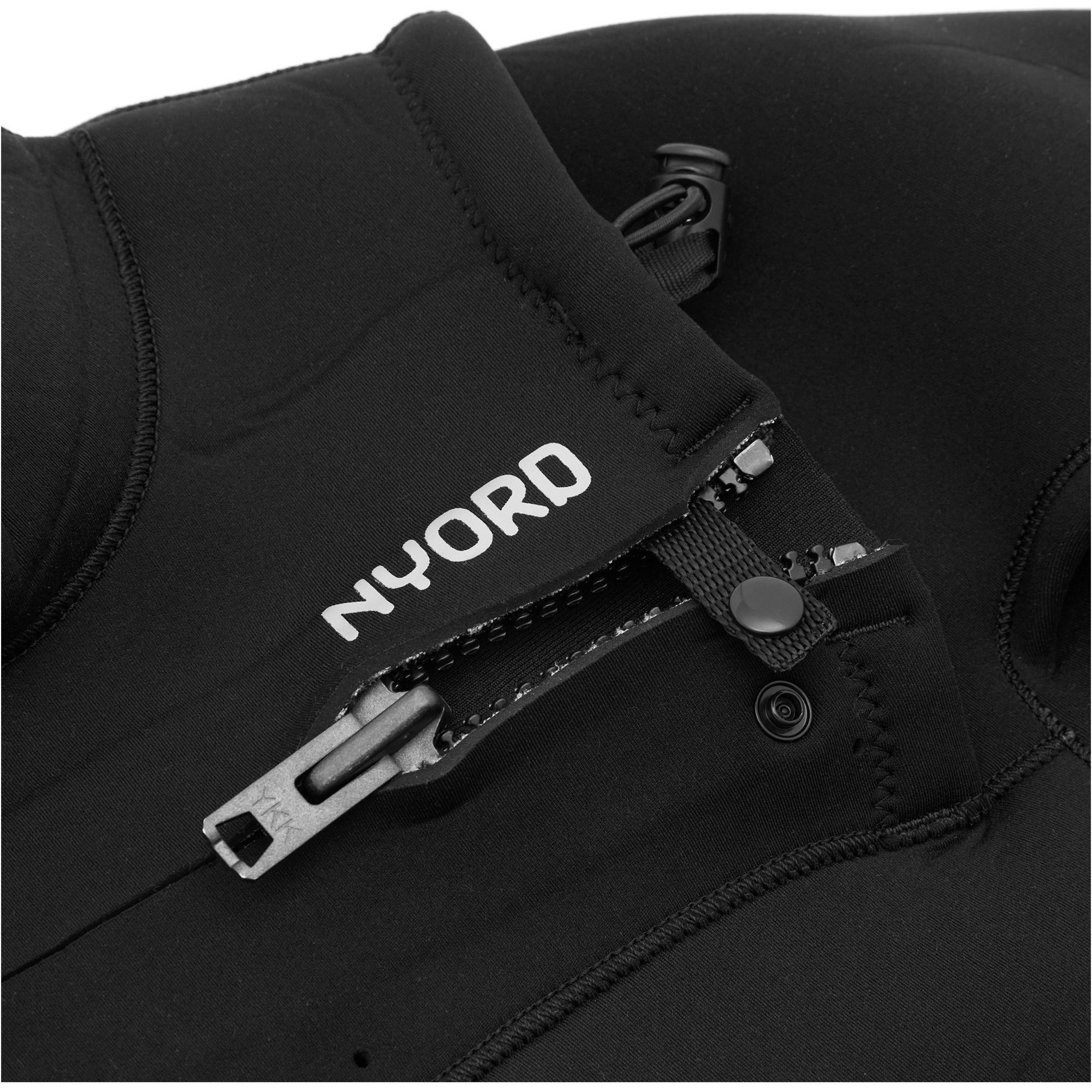2025 Nyord Frauen Furno Ultra Plus 5/4mm Brustreißverschluss Neoprenanzug FUPW54001 - Black