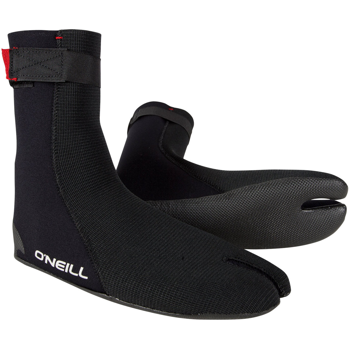 2026 O'neill Heat Ninja 3mm Split Toe Stiefel 4786 - Schwarz