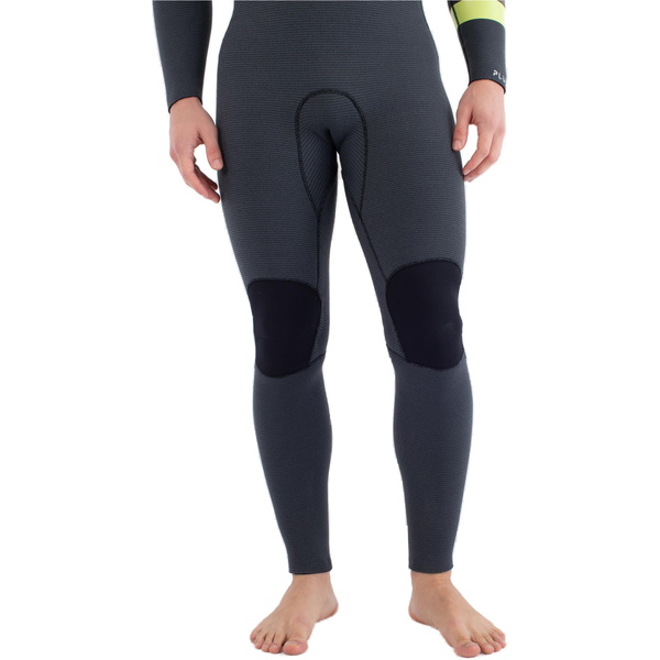 2025 Hurley Männer Plus 5/3mm Mit Kapuze Brustreißverschluss Neoprenanzug MFS0012543 - Black / Lemon