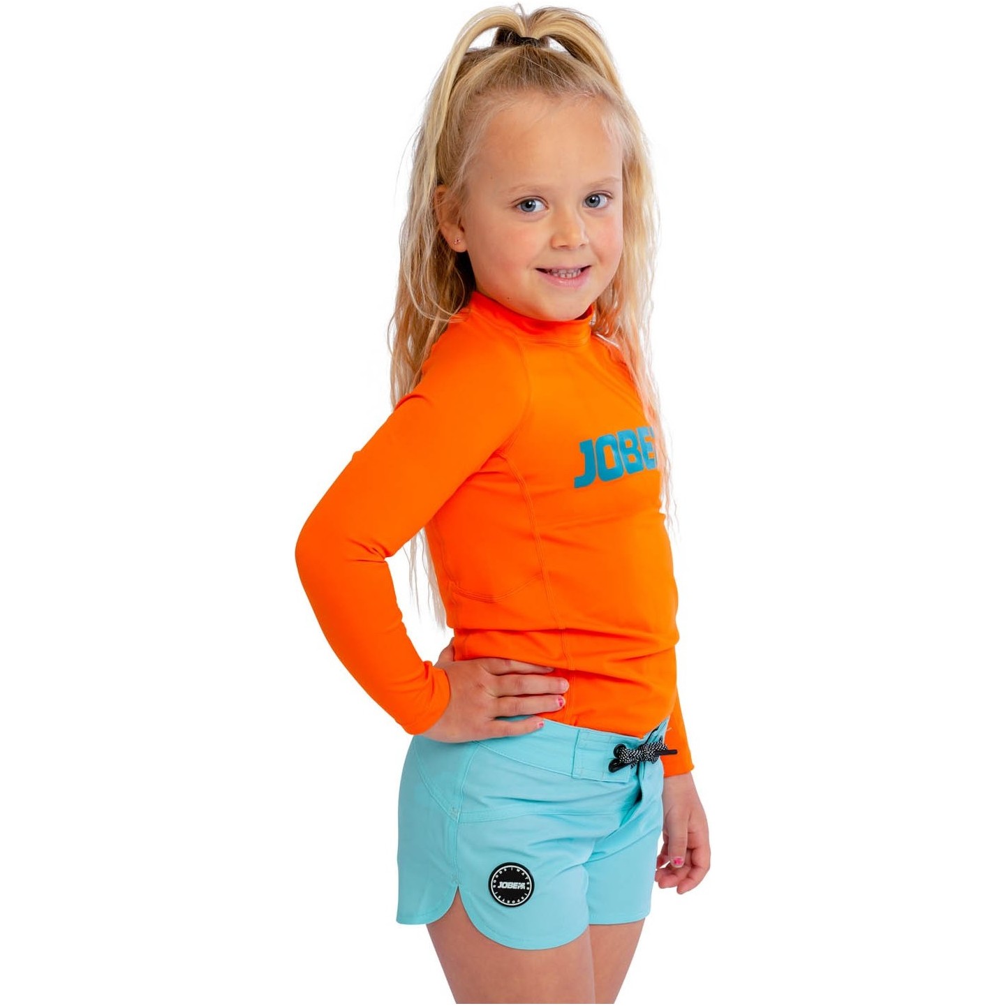 2025 Jobe Junior Langarm Rash Vest 544223001 - Fire Orange