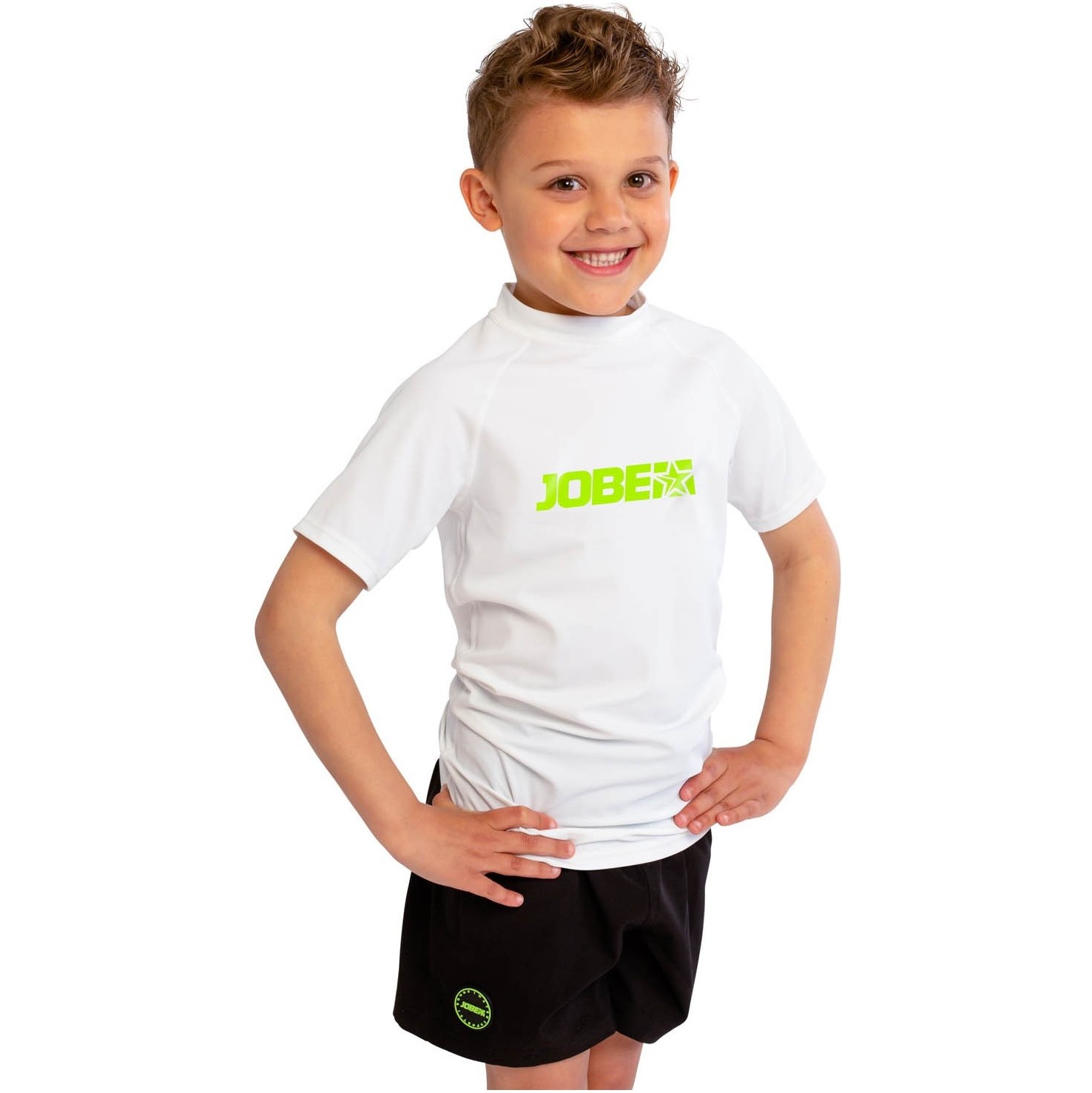 2025 Jobe Junior Kurzarm Rash Vest 544223003 - Weiß