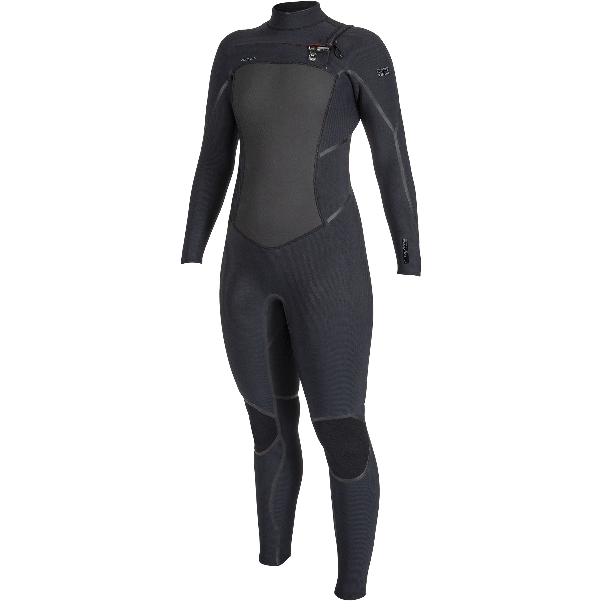 2025 O'Neill Frauen Psycho Tech 5/4+mm Brustreißverschluss Neoprenanzug 5547 - Black