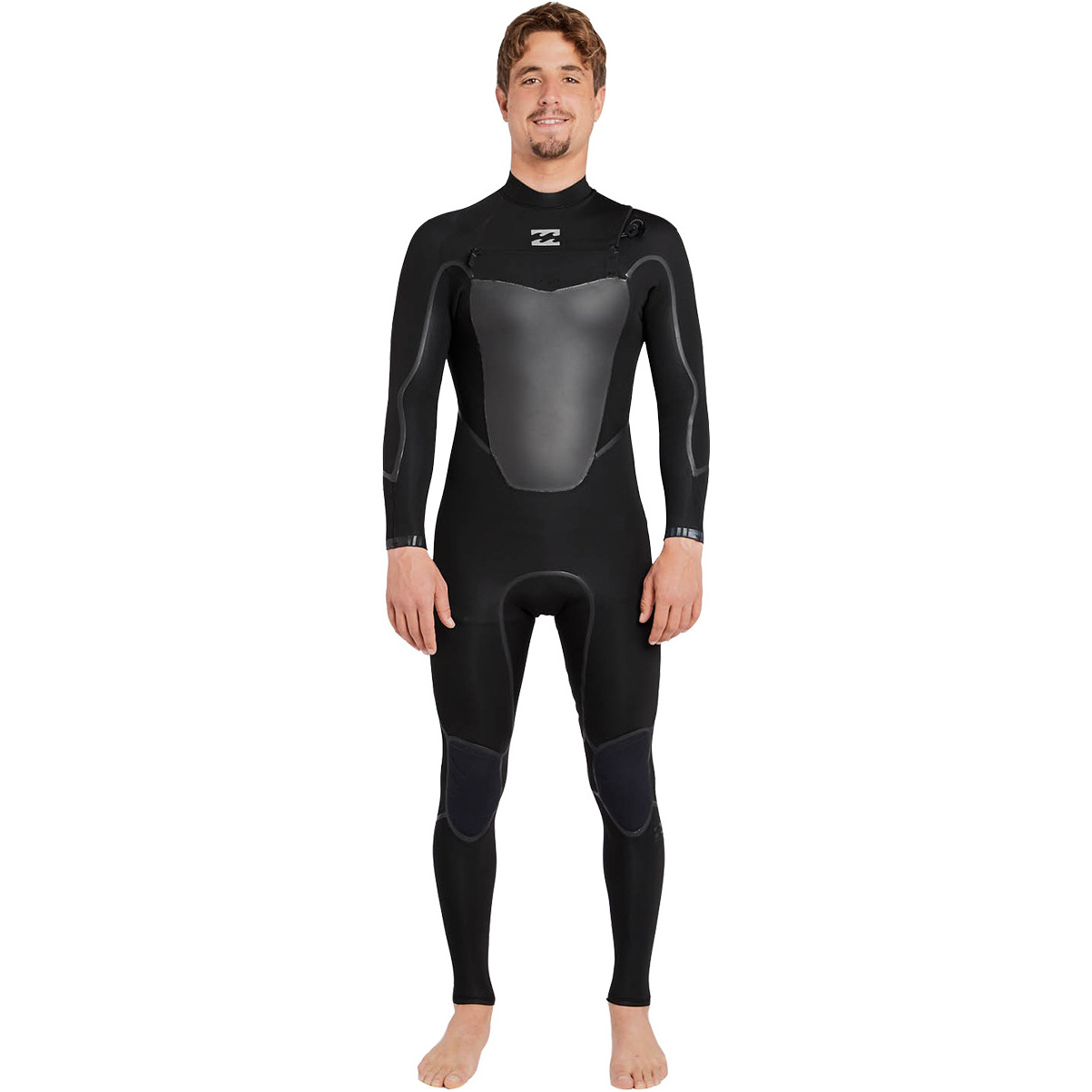 2018 Billabong Absolute X 5 / 4mm Brust Stepp Neoprenanzug SCHWARZ F45M20