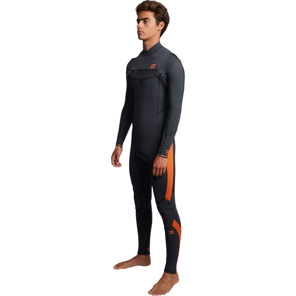 2020 Billabong Mens Furnace Absolute 5/4mm Chest Zip Wetsuit Black Sand Q45M09