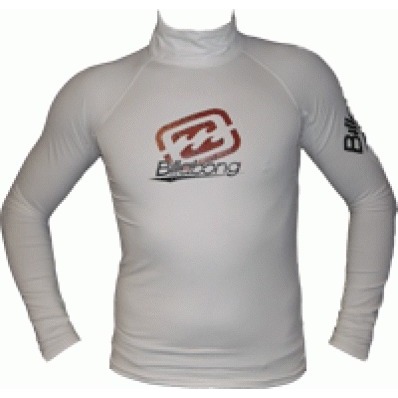 Billabong Jungen Prospect Langarm Hohe Kragen Hautausschlag Weste Weiß T4my29