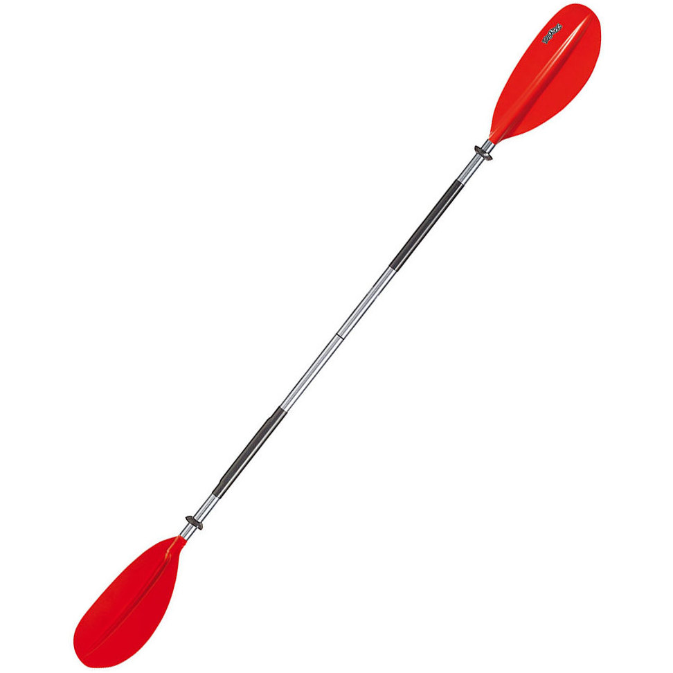 2026 Bravo KWB 220cm 2 Stück Aluminium Gebogenes Blatt Kajakpaddel Red 6277060N