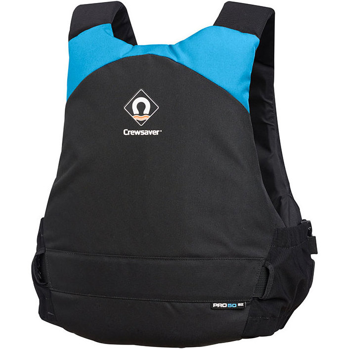 2025 Crewsaver Junior Pro 50N Schwimmweste Mit Seitlichem Reißverschluss Black / Blau 2620J