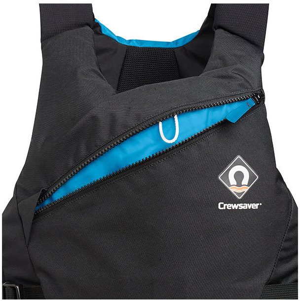 2025 Crewsaver Junior Pro 50N Schwimmweste Mit Seitlichem Reißverschluss Black / Blau 2620J