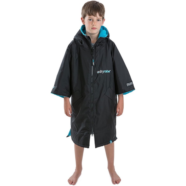 2023 Dryrobe Advance Kurzarm-Wechselkleidung Robe DR100 - Black / Blau