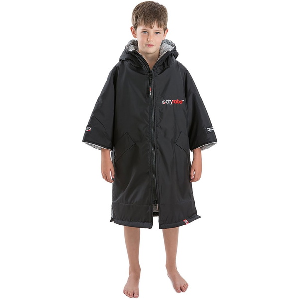 2023 Dryrobe Advance Kurzarm-Wechselkleidung Robe DR100 - Black / Grau