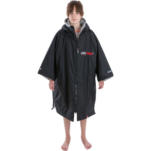 2023 Dryrobe Advance Kurzarm-Wechselkleidung Robe DR100 - Black / Grau
