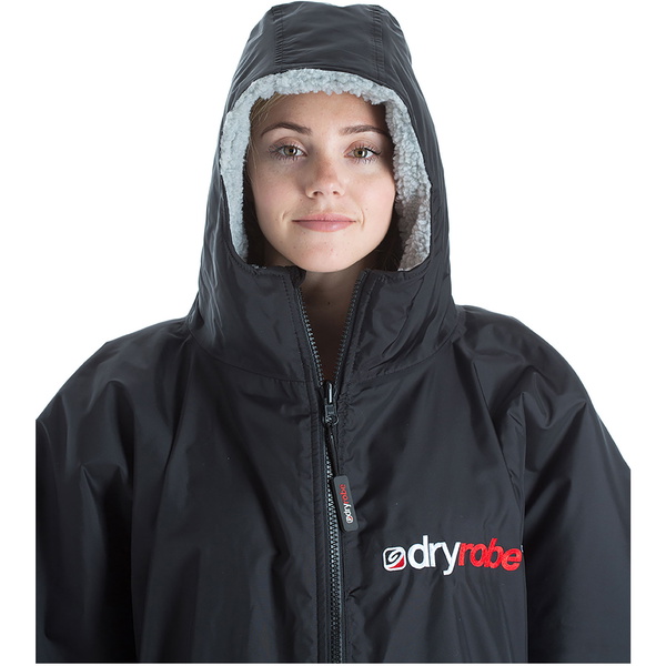 2023 Dryrobe Advance Kurzarm-Wechselkleidung Robe DR100 - Black / Grau
