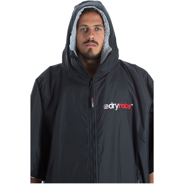 2023 Dryrobe Advance Kurzarm-Wechselkleidung Robe DR100 - Black / Grau